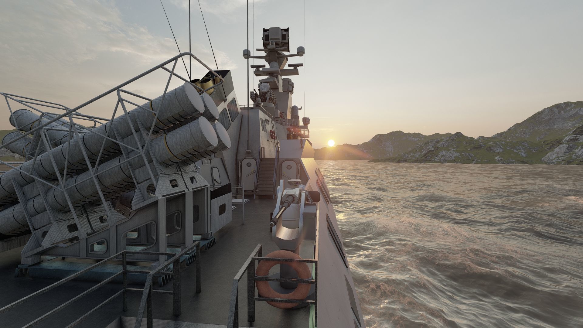 MULTIROLE COMBAT CORVETTE 3D model_29