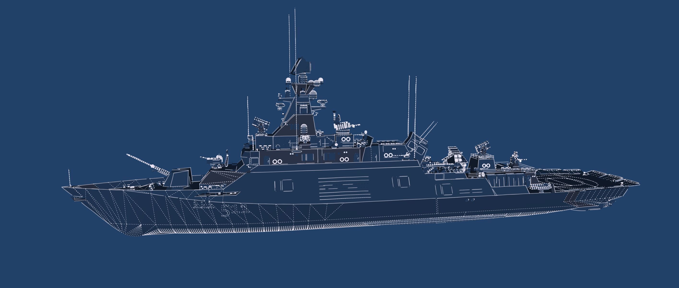 MULTIROLE COMBAT CORVETTE 3D model_45