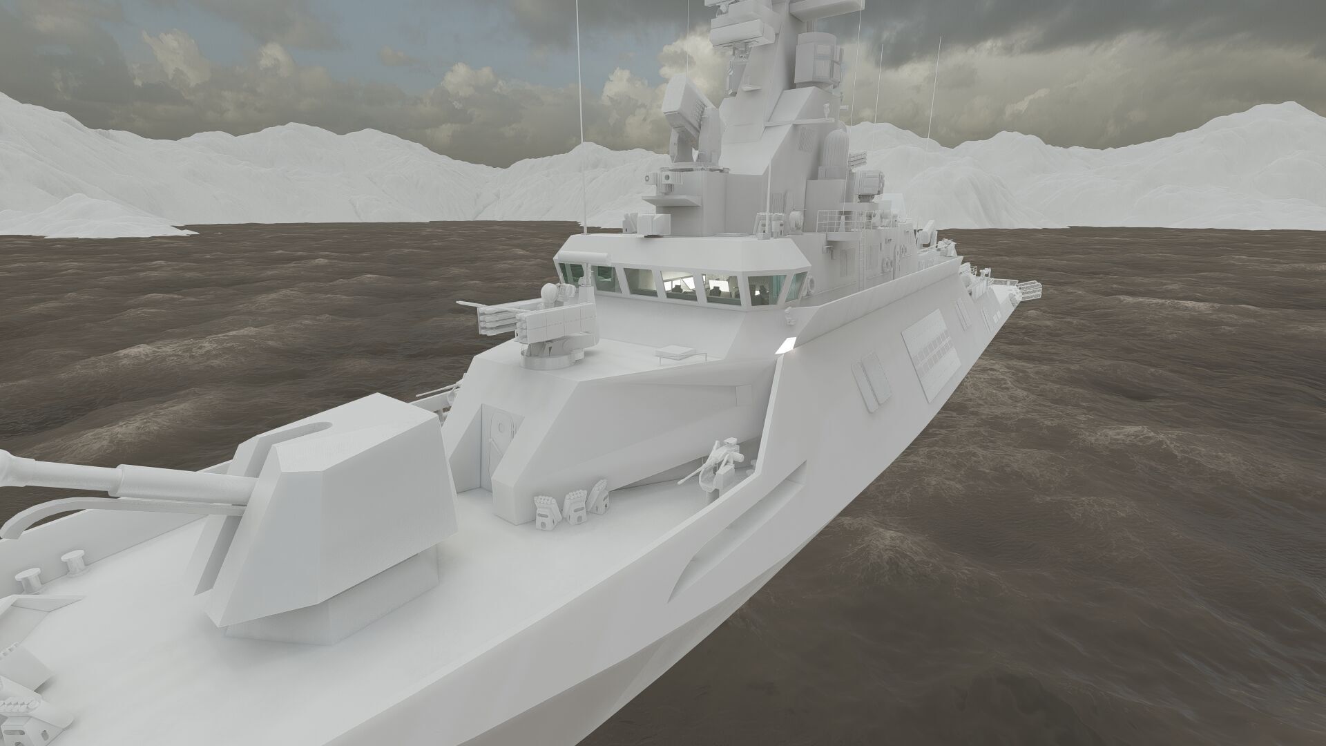 MULTIROLE COMBAT CORVETTE 3D model_34