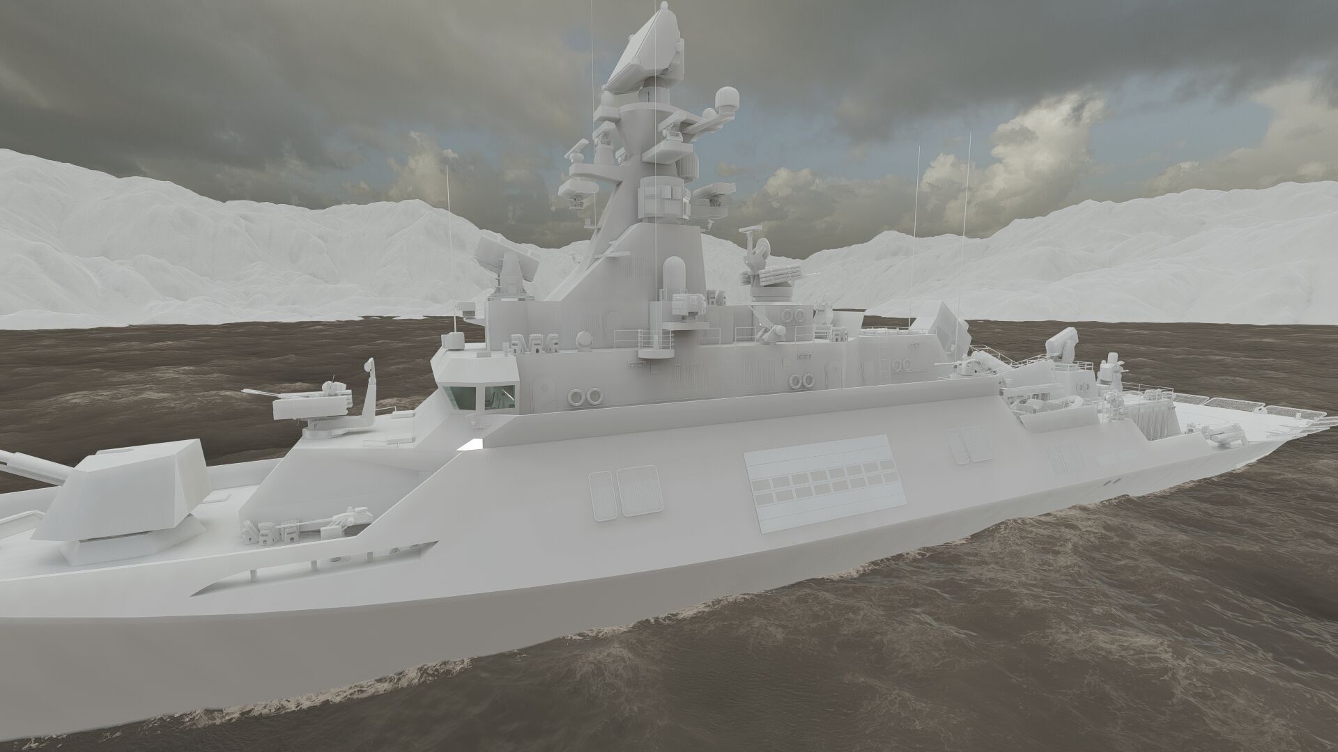 MULTIROLE COMBAT CORVETTE 3D model_35