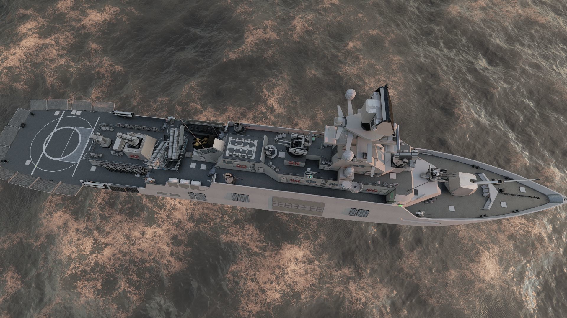 MULTIROLE COMBAT CORVETTE 3D model_32