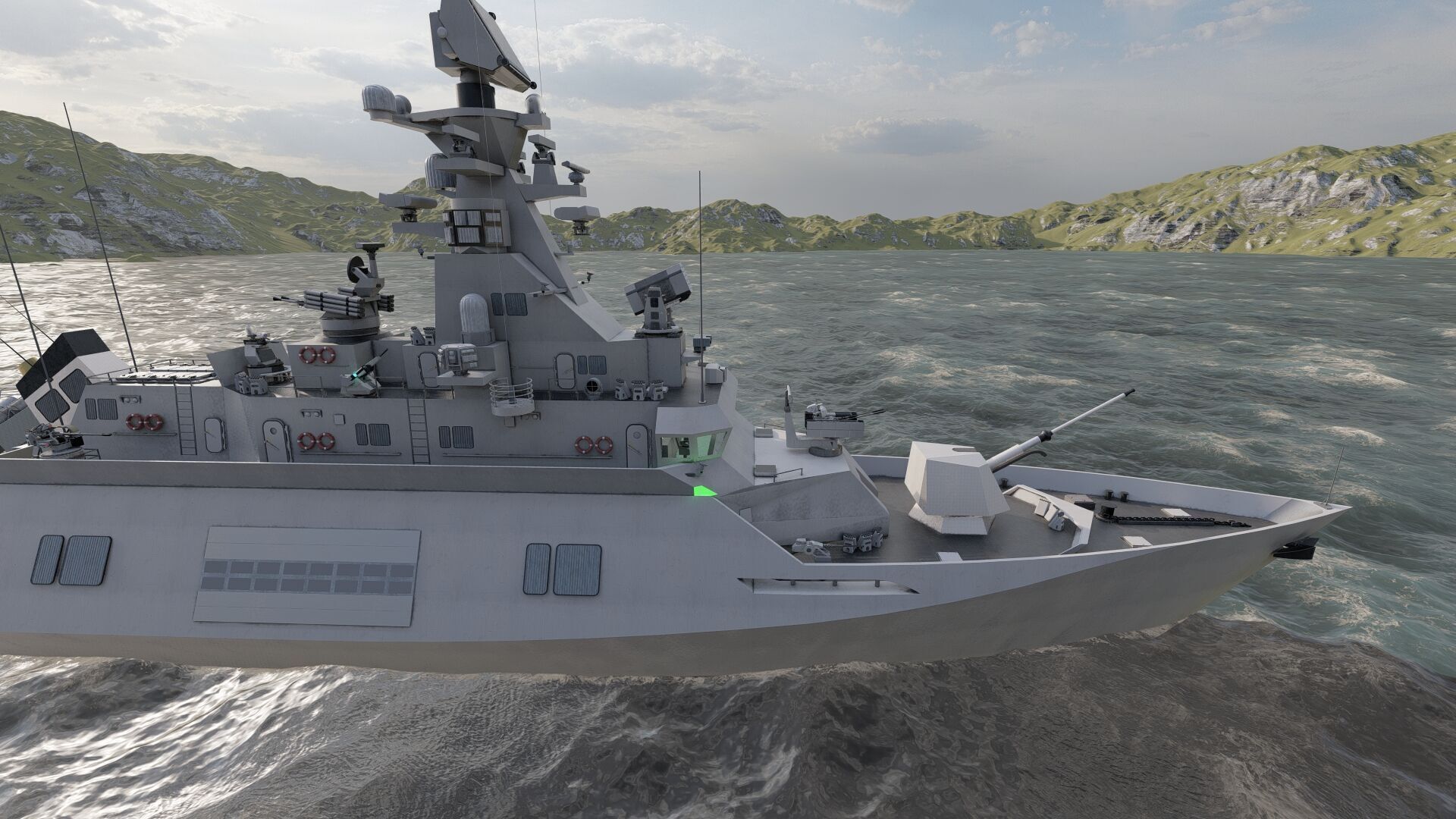 MULTIROLE COMBAT CORVETTE 3D model_13