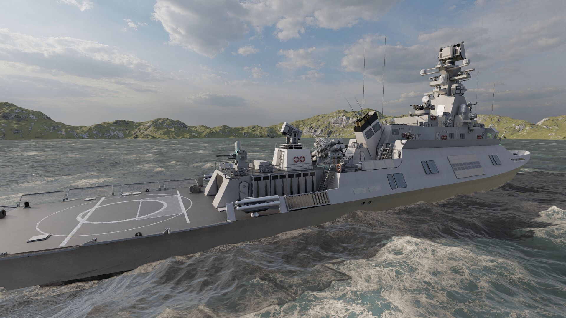 MULTIROLE COMBAT CORVETTE 3D model_11