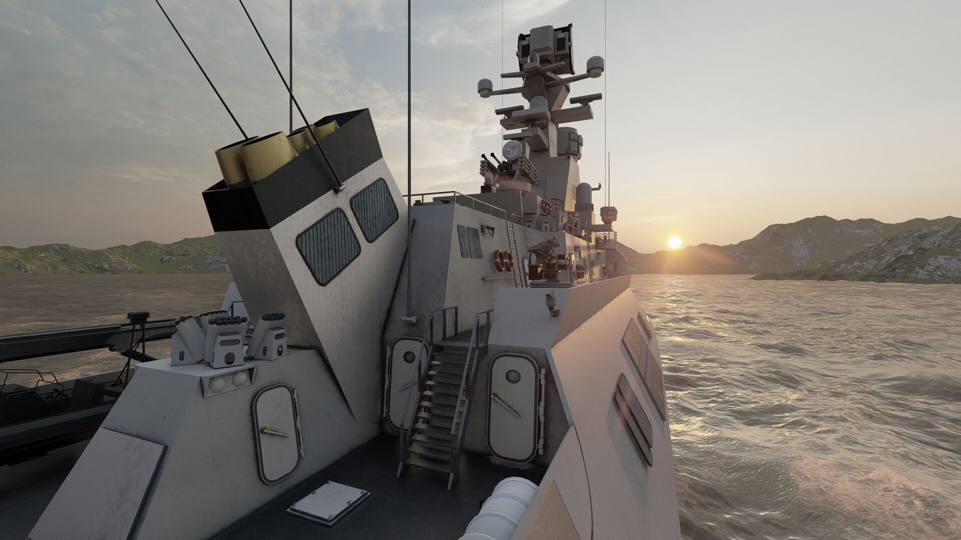 MULTIROLE COMBAT CORVETTE 3D model_30