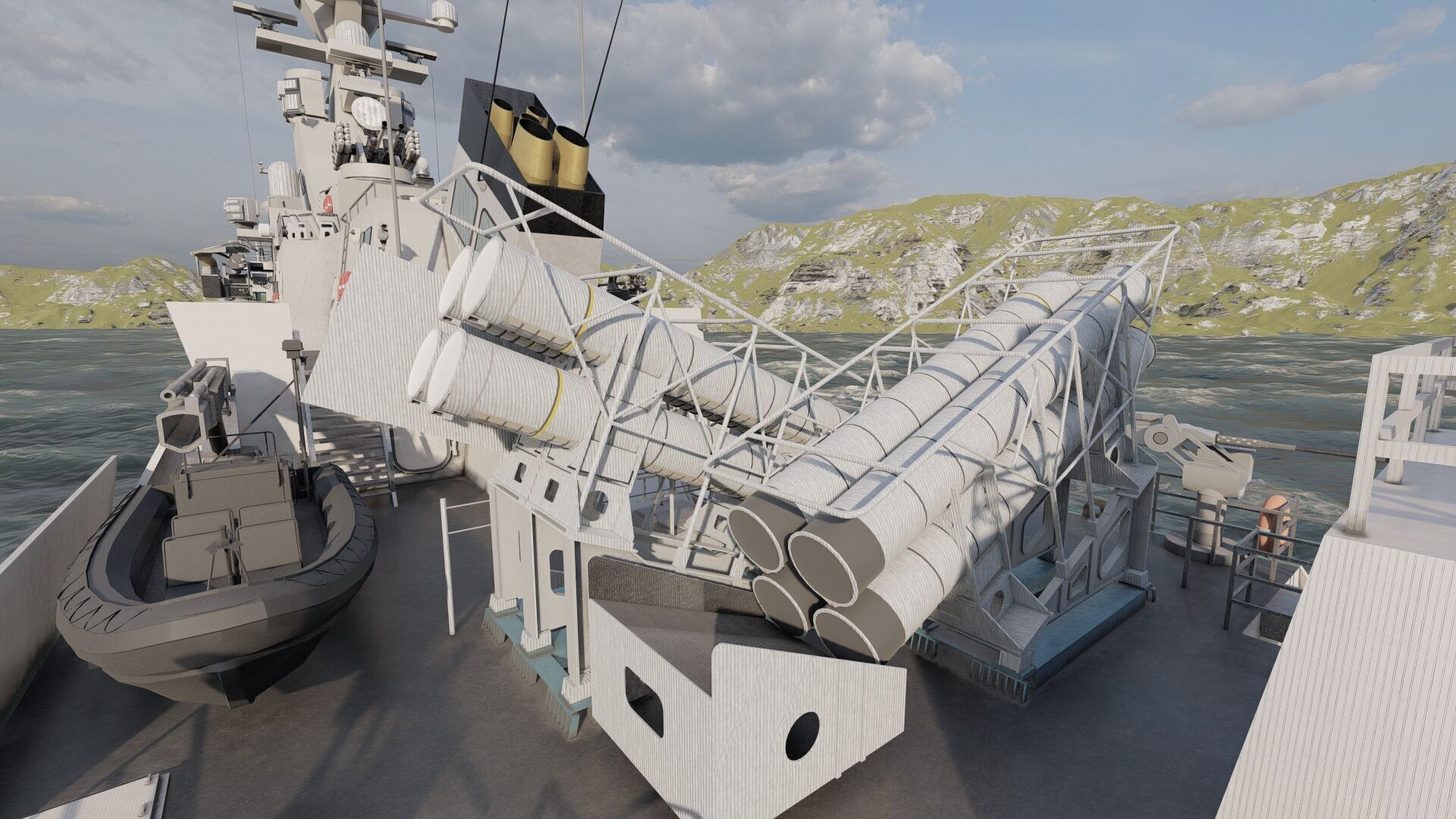 MULTIROLE COMBAT CORVETTE 3D model_24