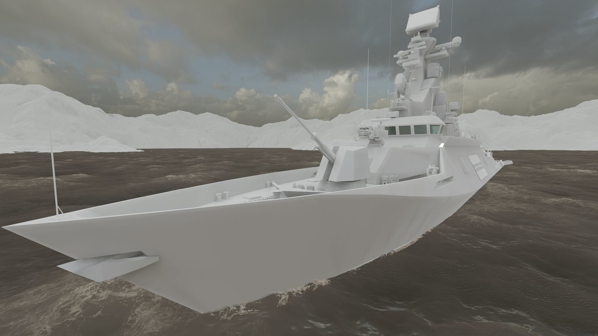 MULTIROLE COMBAT CORVETTE 3D model_37