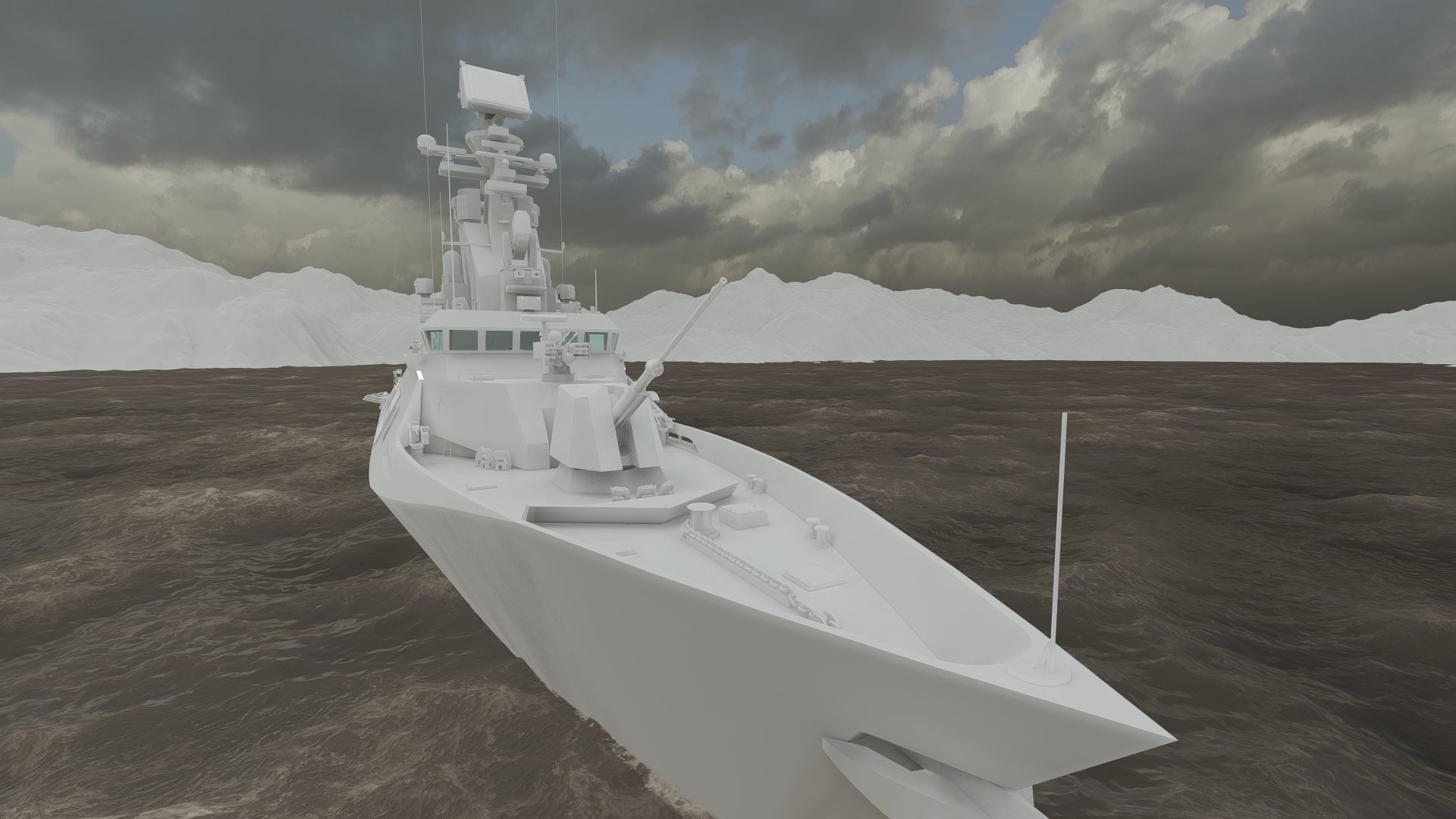 MULTIROLE COMBAT CORVETTE 3D model_38