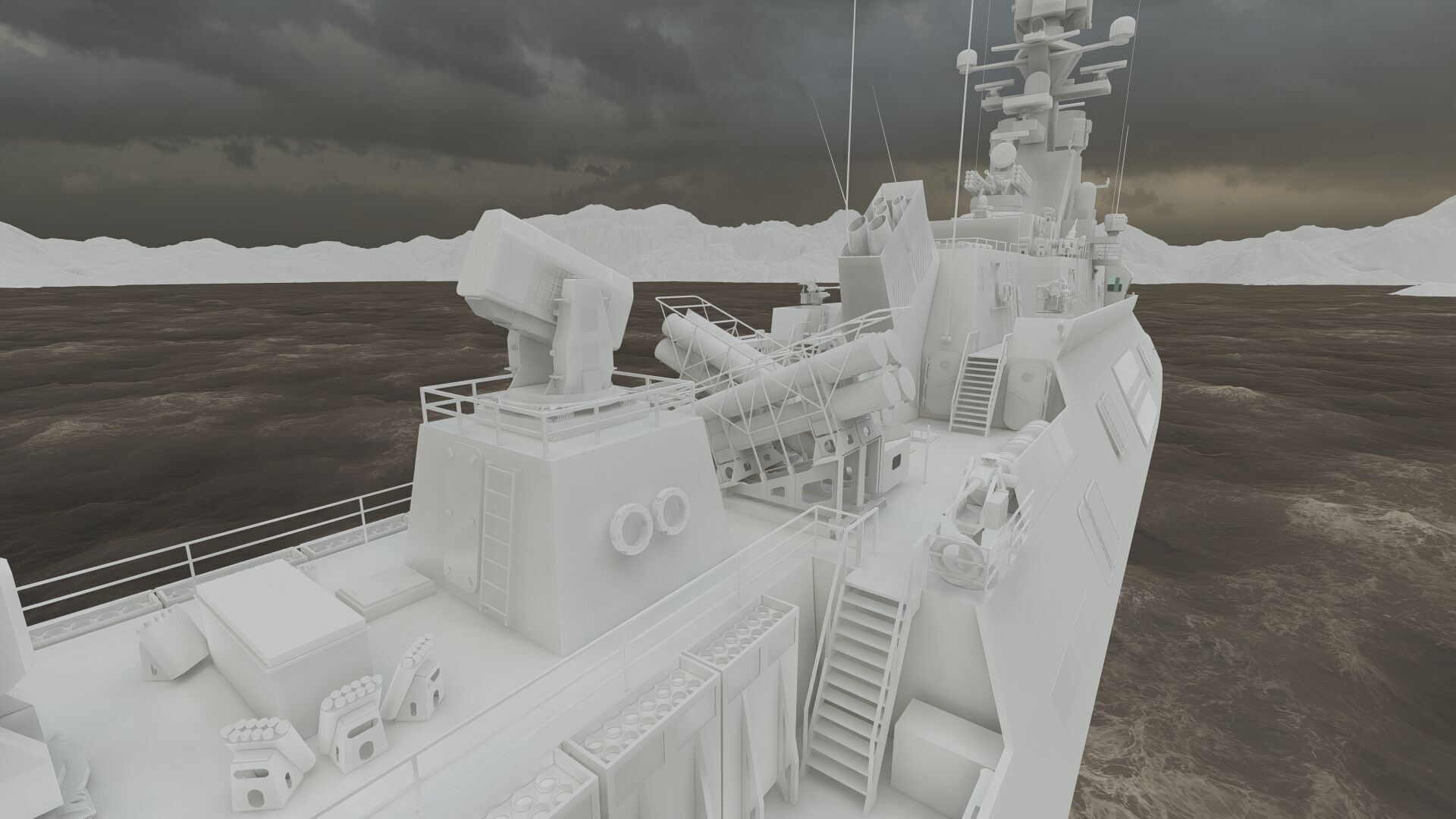 MULTIROLE COMBAT CORVETTE 3D model_43