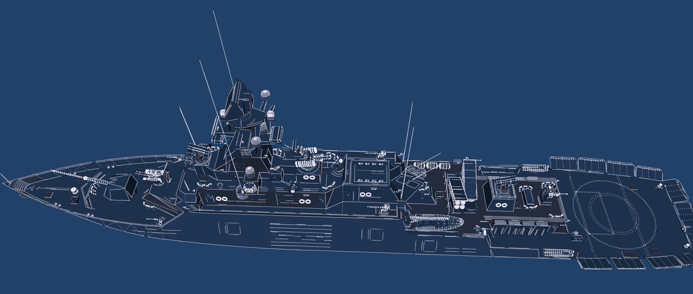 MULTIROLE COMBAT CORVETTE 3D model_48