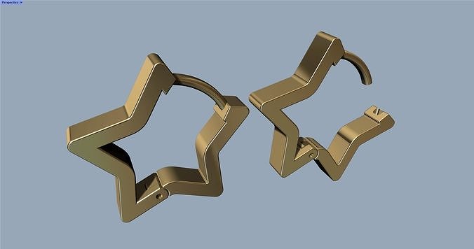Star Earring - Arete estrella  3D print model