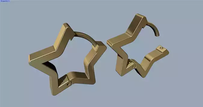 Star Earring - Arete estrella 