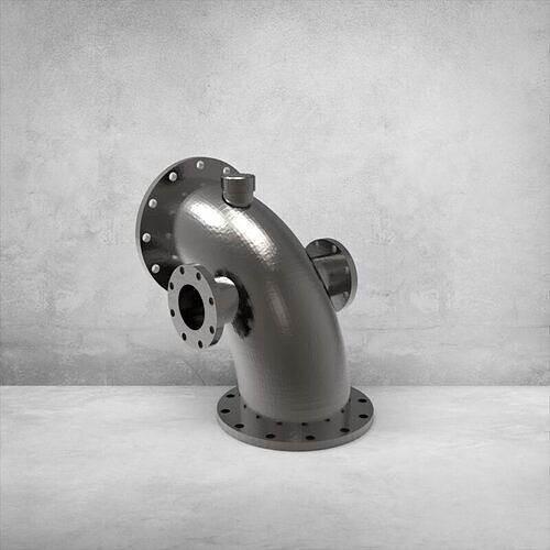 Elbow with Flanges 3D print model