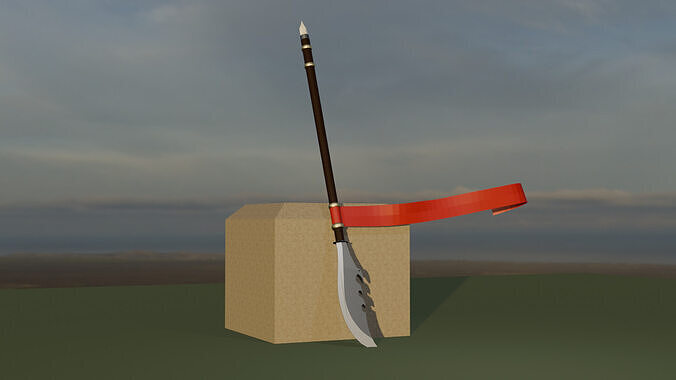 war spear Free low-poly 3D model