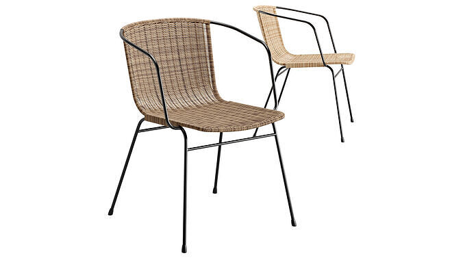 Eltiera Stackable Chair 3D model