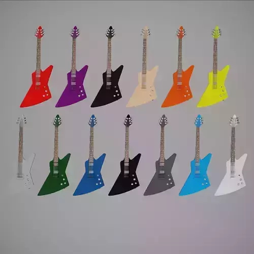 13 Explorer Shape Guitar Pack