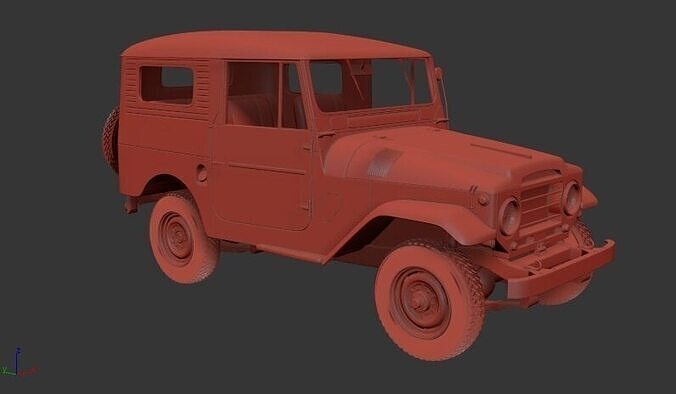 Toyota Land Cruiser J20 HardTop 1955 3D print model