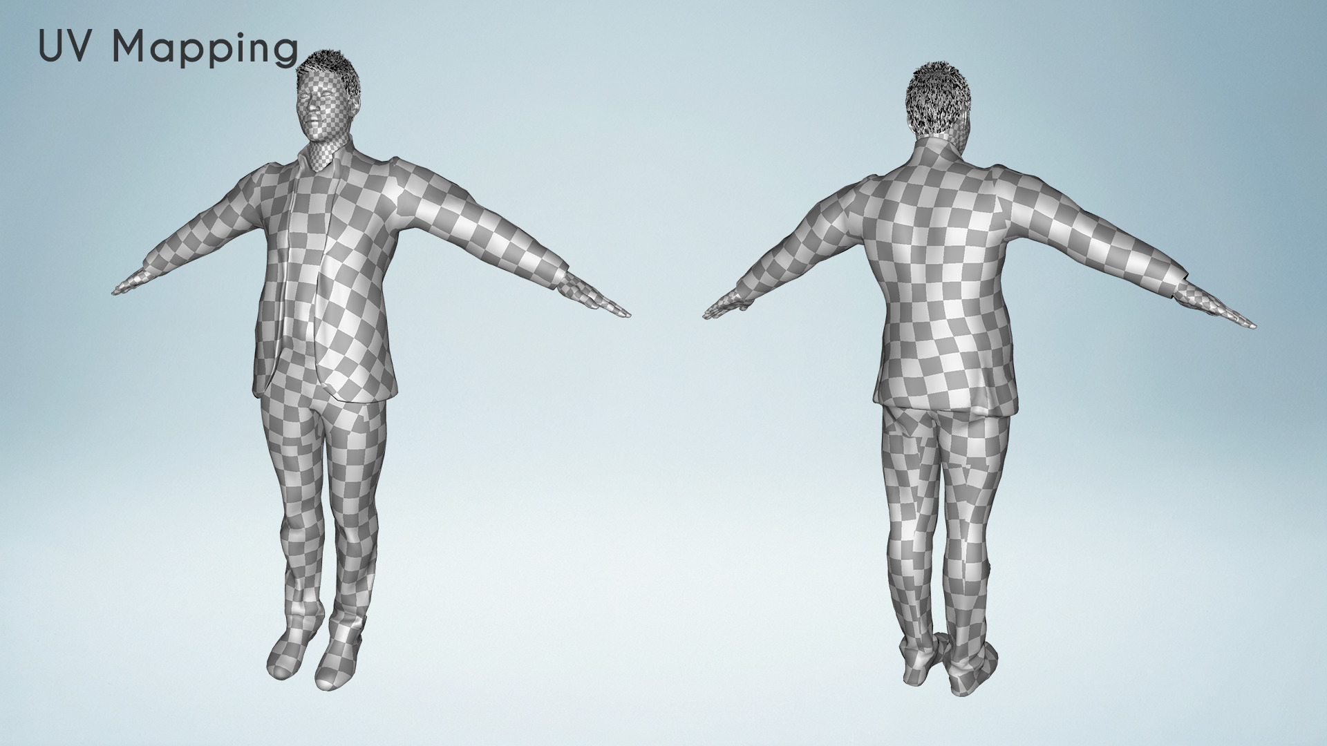 Realistic Male Businessman Suit African or asian Male Suit Low-poly 3D model_23