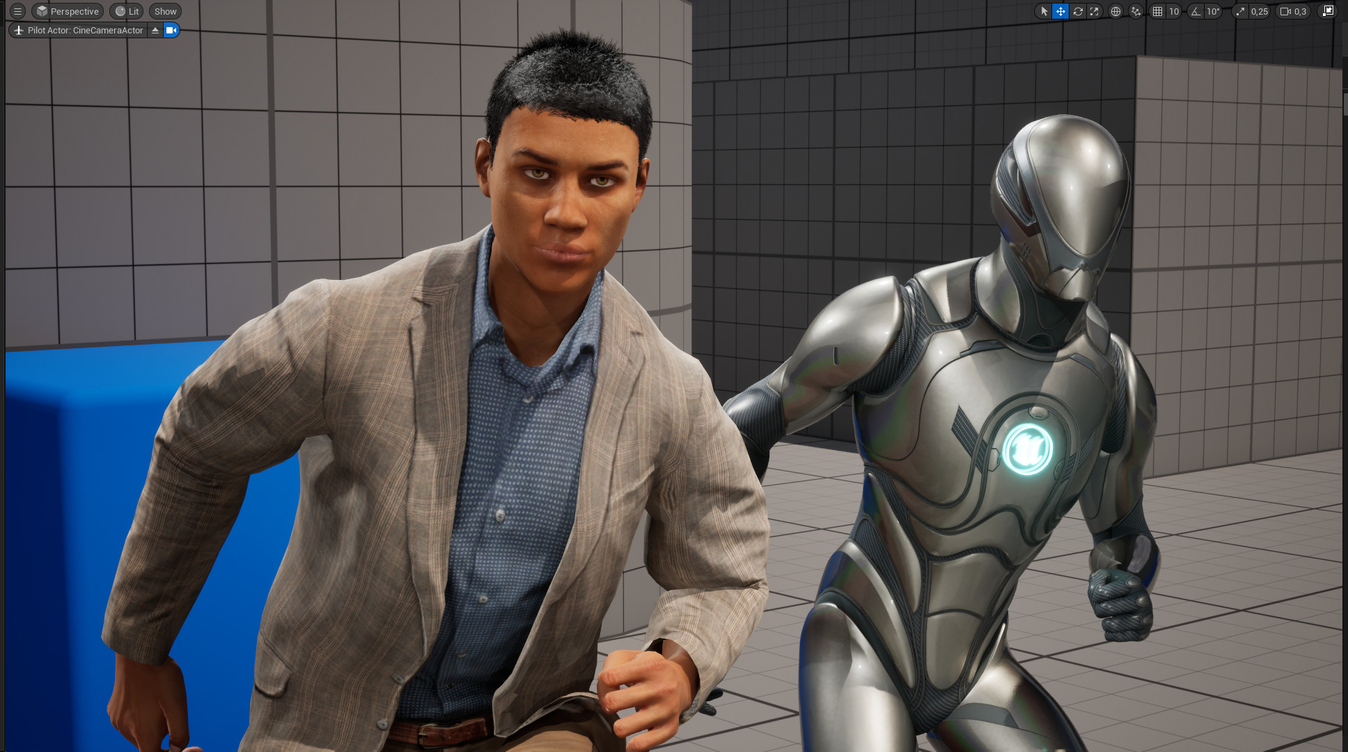 Realistic Male Businessman Suit African or asian Male Suit Low-poly 3D model_21