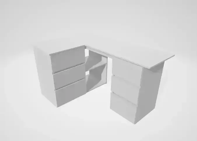 Beautiful and attractive corner study desk 