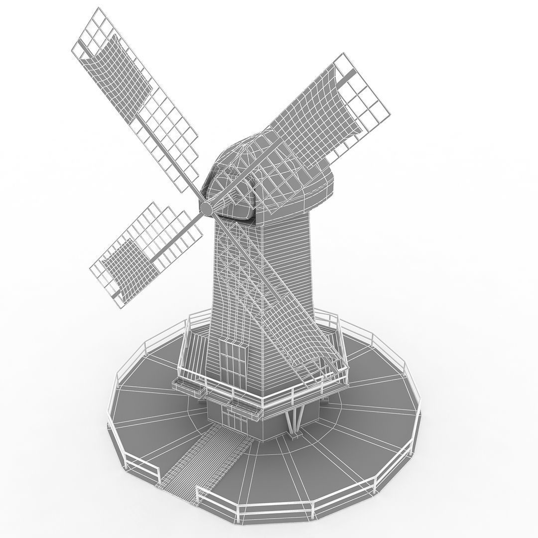 Wind Mill 3D model_10