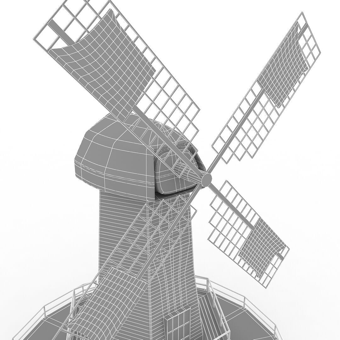 Wind Mill 3D model_2