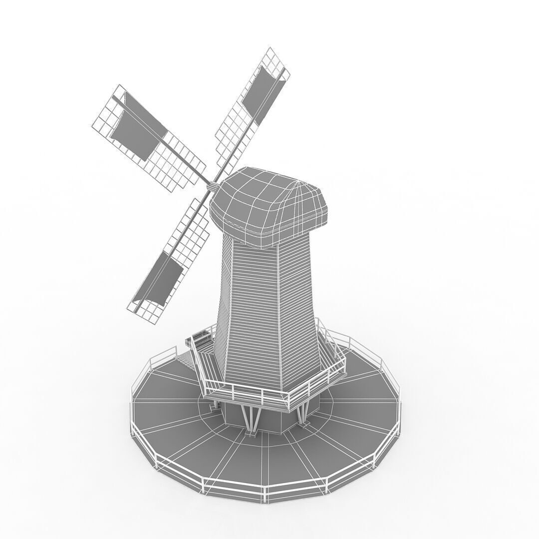 Wind Mill 3D model_11