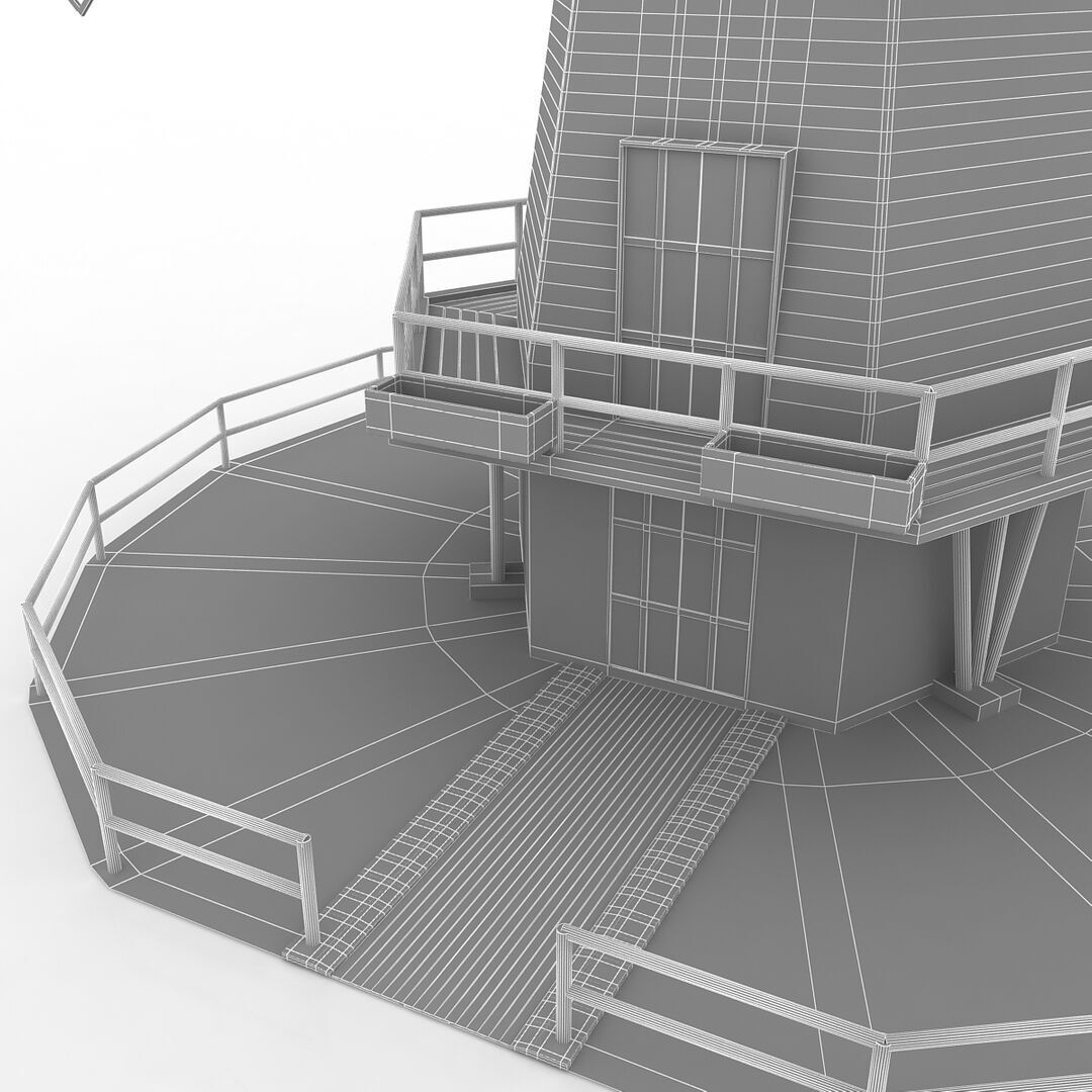 Wind Mill 3D model_1