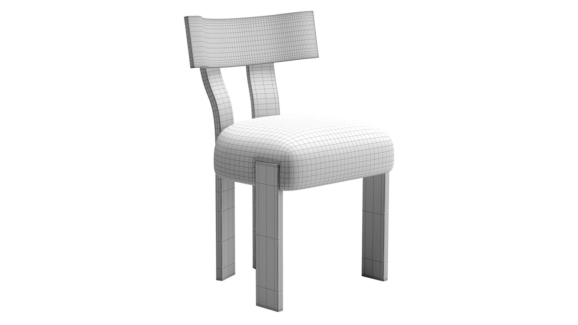 Alba Chair 3D model_7