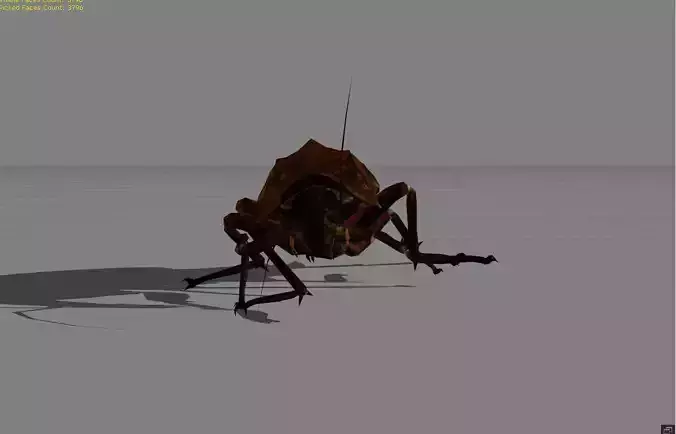 Roach Animal Low-poly 3D model