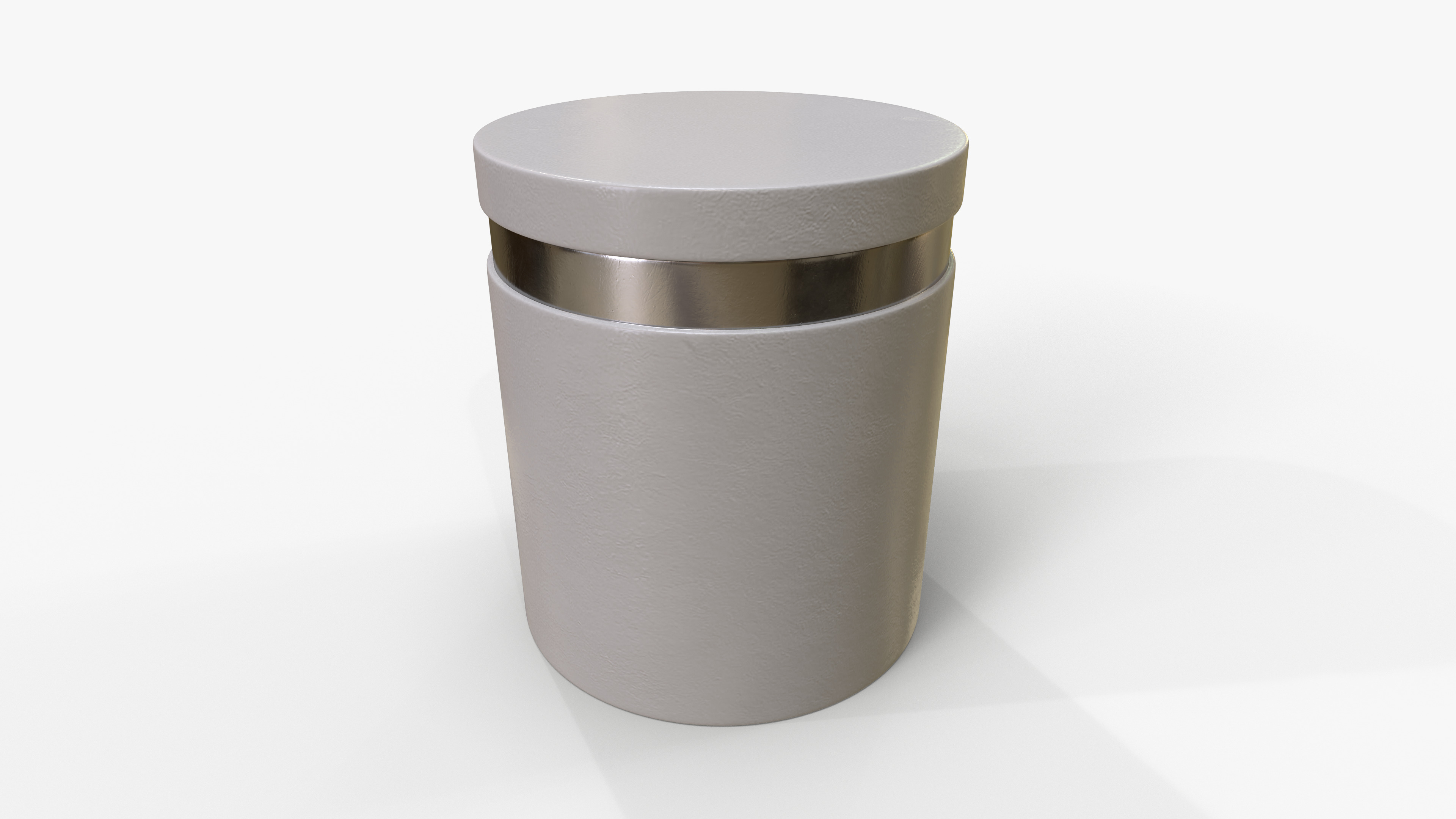 Canister Marble Small Low-poly 3D model_7