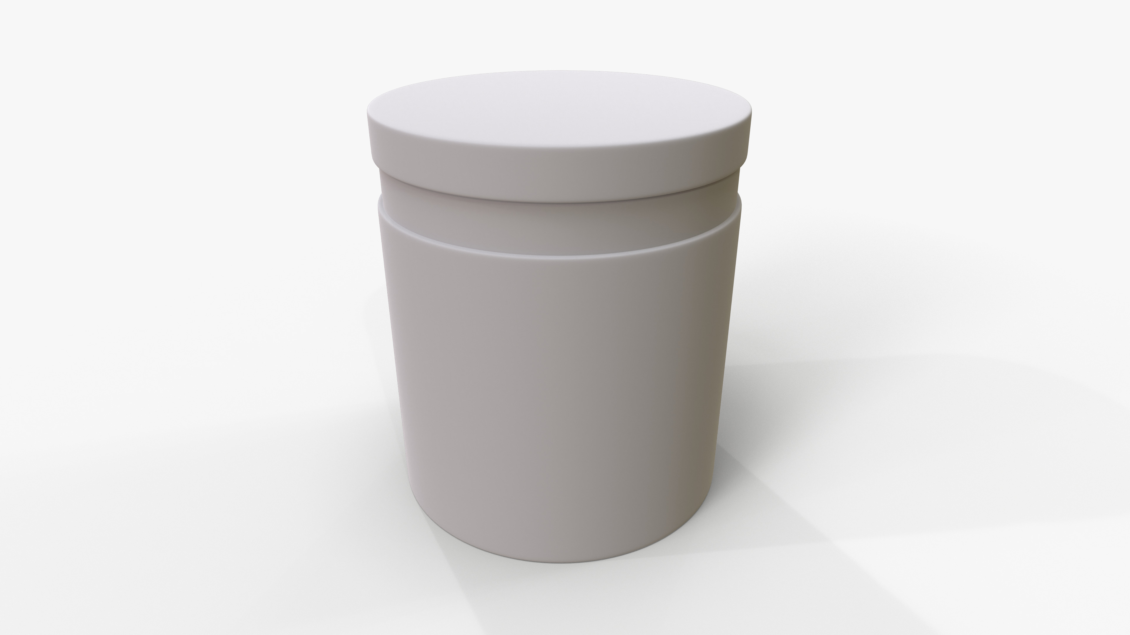 Canister Marble Small Low-poly 3D model_8