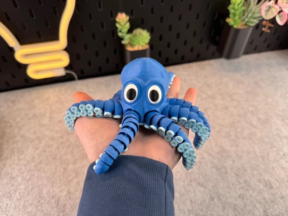 Articulated  Octopus 3D print model_1