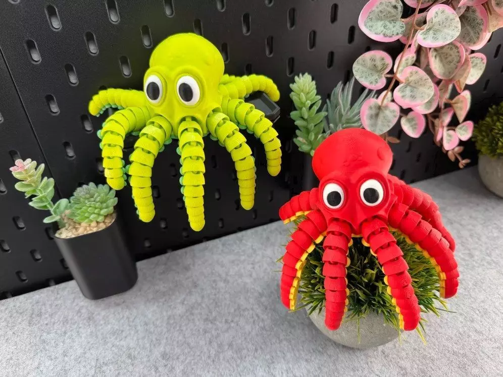 Articulated  Octopus 3D print model_0