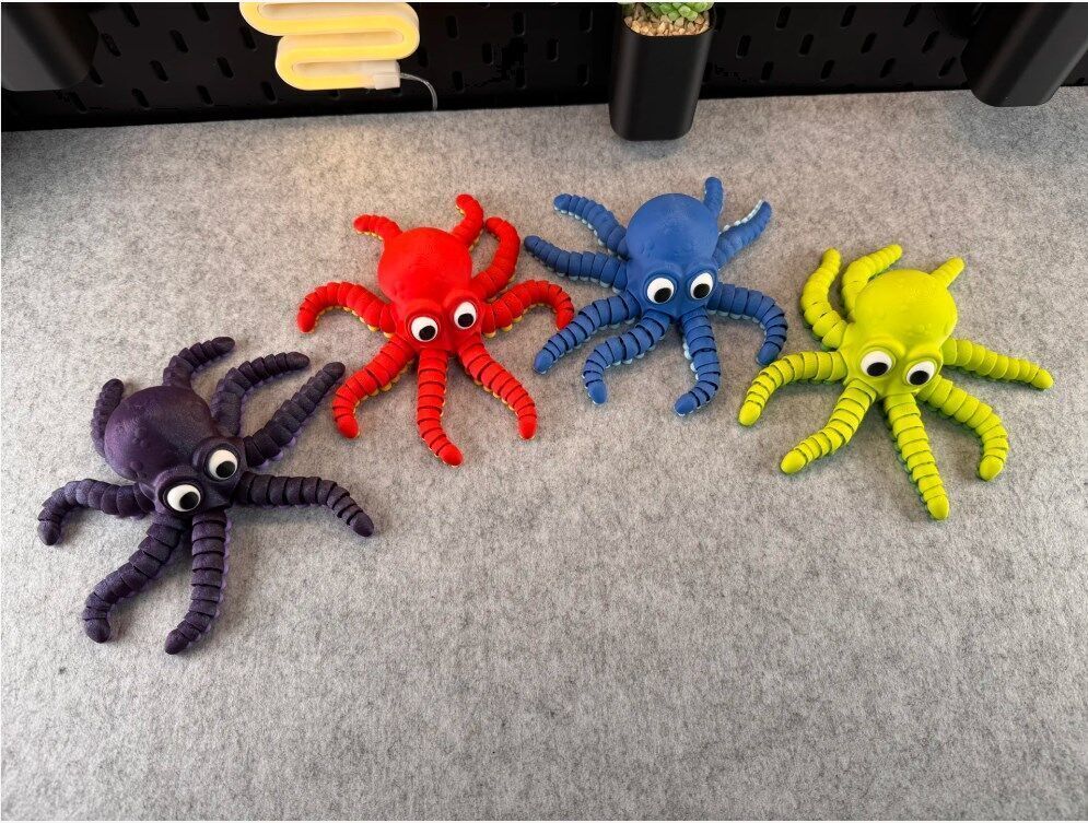 Articulated  Octopus 3D print model_4