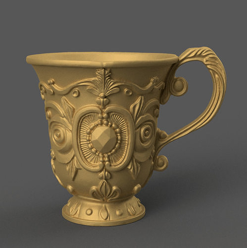 Antique planter mug urn candy container candle holder 3D print model