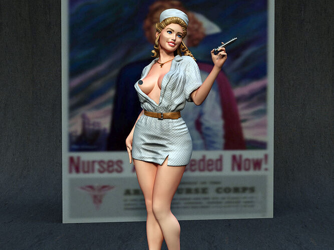 Pin-Up Nurse  3D print model