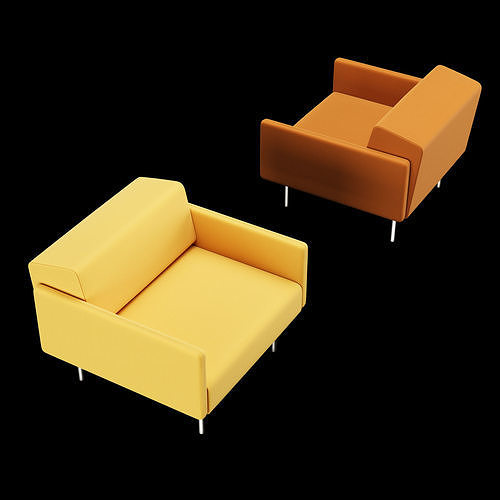 BT design matt modular chair 3D model