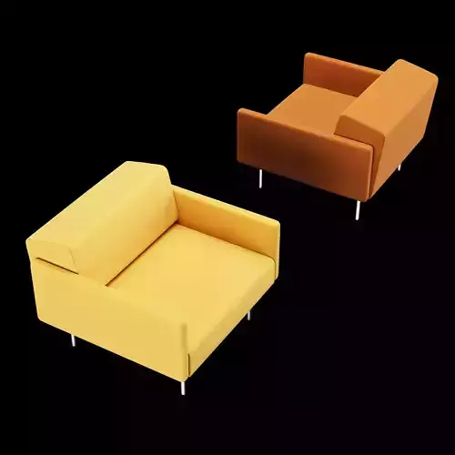 BT design matt modular chair 3D model
