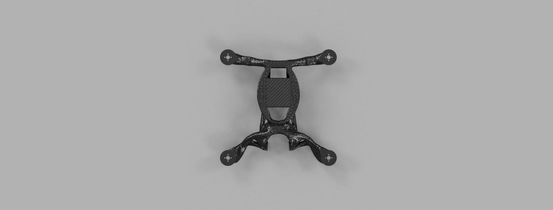 Generative Drone Frame V2 - Customizable - F3D Source Included Free 3D print model_1