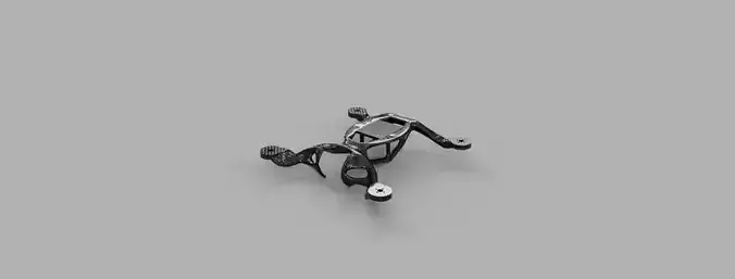 Generative Drone Frame V2 - Customizable - F3D Source Included Free 3D print model Generative Drone Frame V2 - Customizable - F3D Source Included Free 3D print model