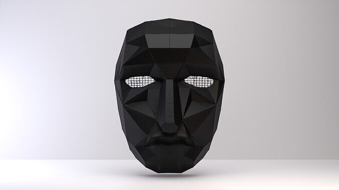 front man mask squid game 3D print model