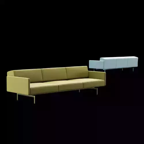 BT design matt modular 3seat sofa 3D model