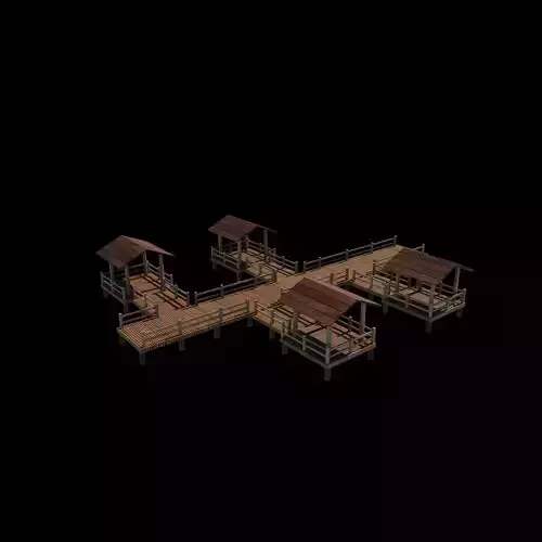 Sunset Dock  3D model