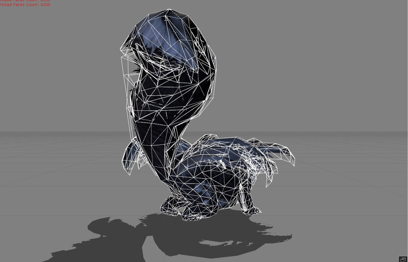 Skunks Animal Low-poly 3D model_7