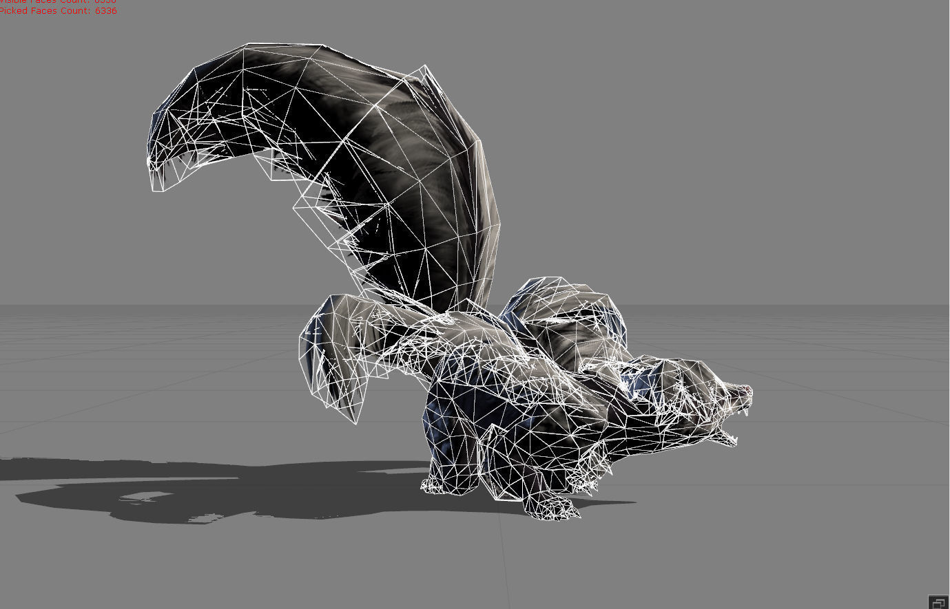 Skunks Animal Low-poly 3D model_5