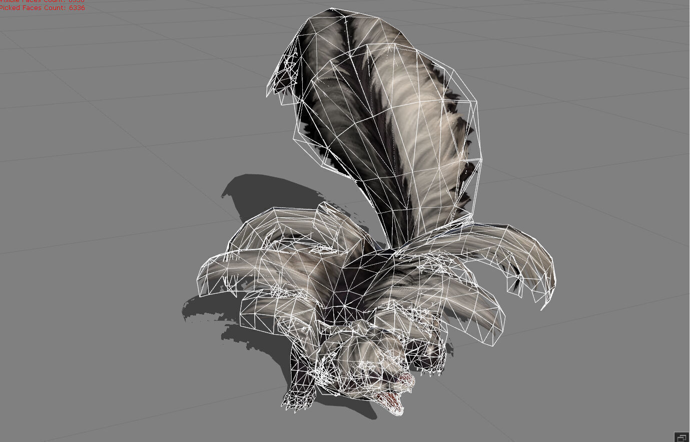 Skunks Animal Low-poly 3D model_9