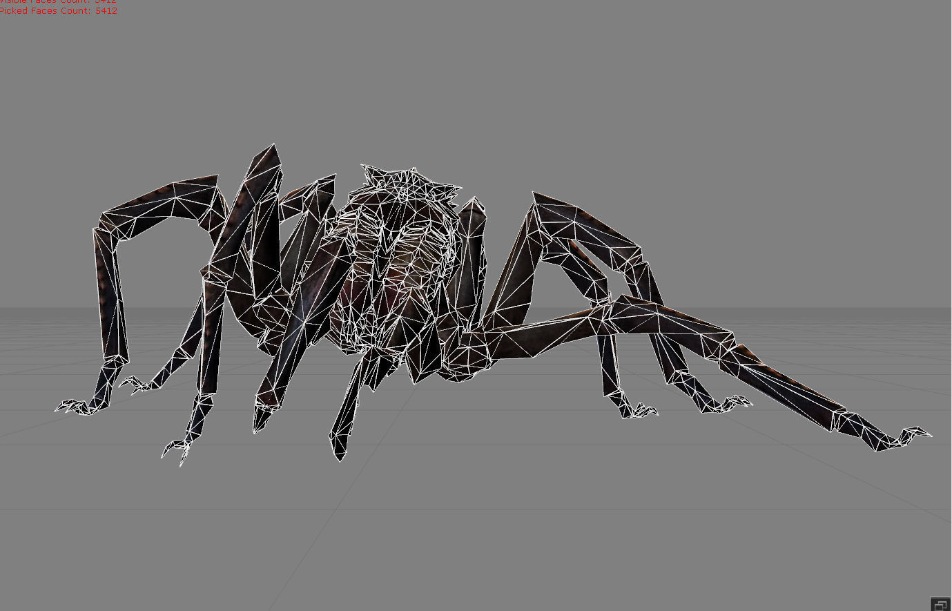 Spider I Animal Low-poly 3D model_5
