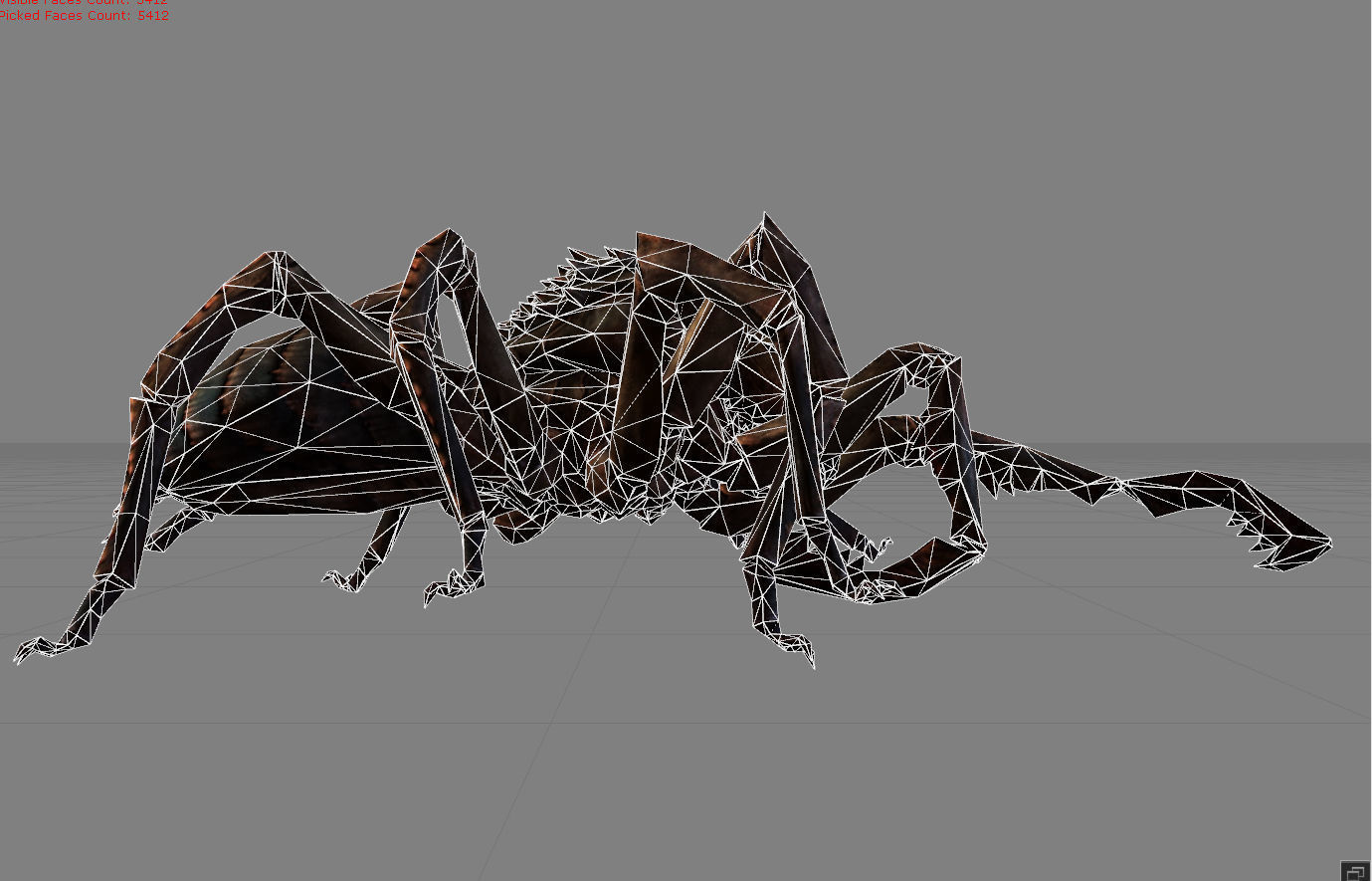 Spider I Animal Low-poly 3D model_8