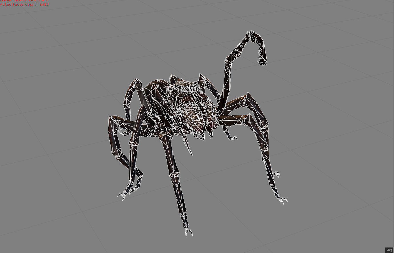 Spider I Animal Low-poly 3D model_9