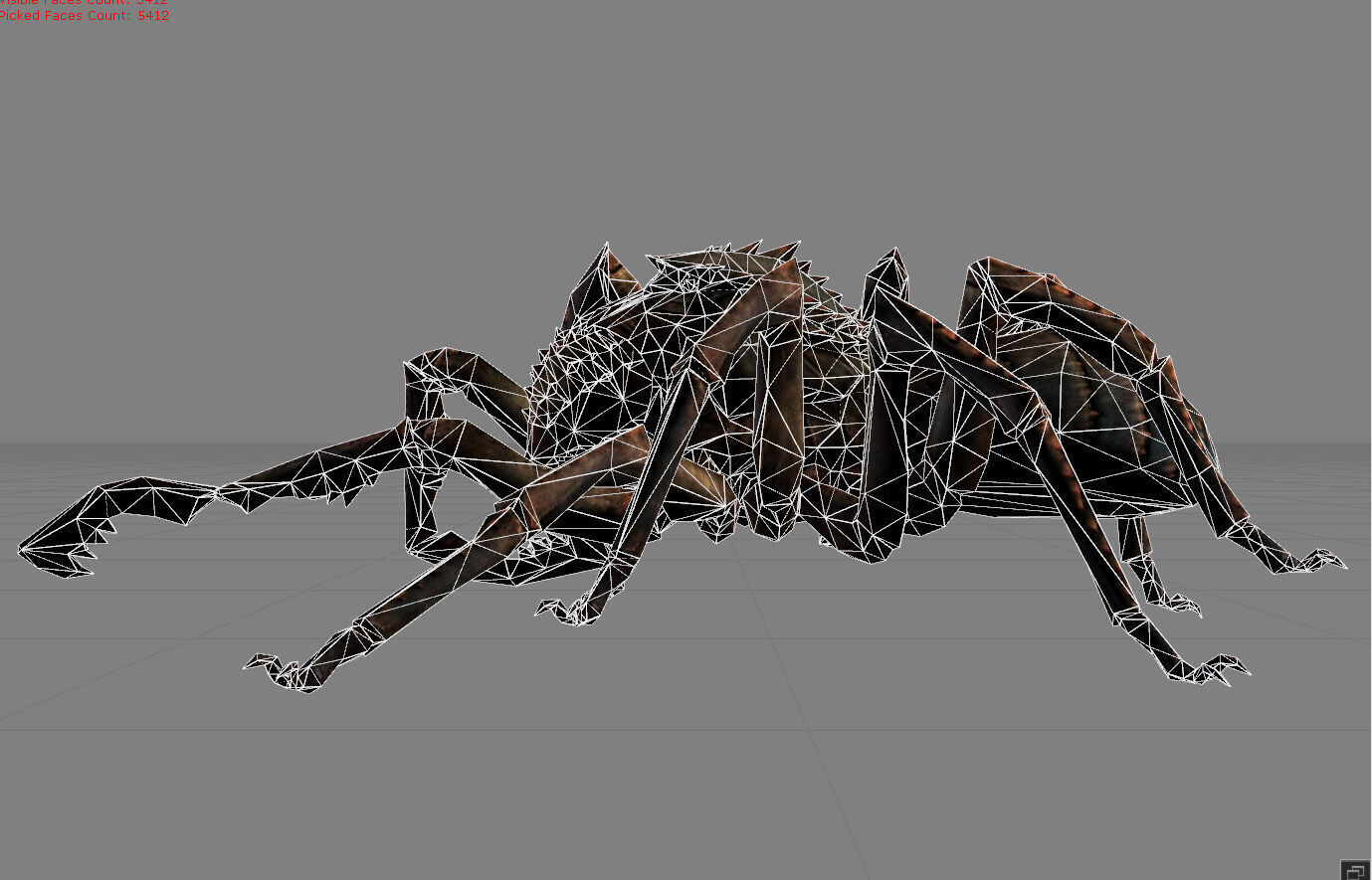 Spider I Animal Low-poly 3D model_7